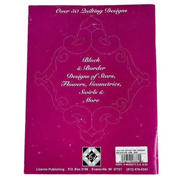 Quilting Designs From Grandmas Attic Book Softcover Chandler Donahue 1994 VTG - Picture 2 of 8